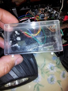 The RX-2 chip that was removed from the donor car
