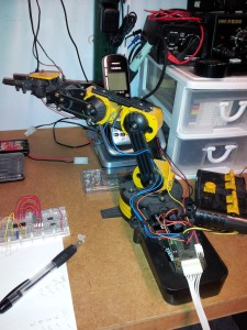 The robot arm awaiting it's next life...